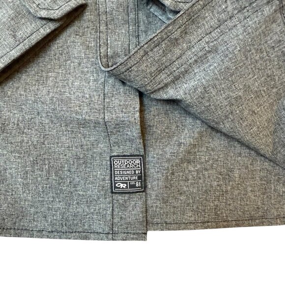 Outdoor Research Wayward II Shirt Mens Small Long Sleeve Button Up Hiking Gray - Picture 4 of 7
